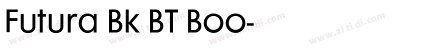 Futura Bk BT Boo字体转换